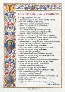 The Canticle of the Creatures by St Francis