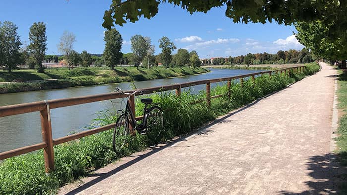Arno River on Stage 1: Florence to Pontassieve