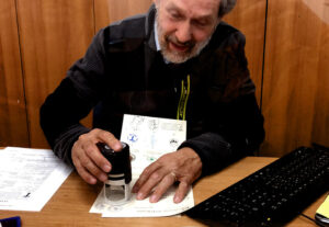 Agent at the Statio Peregrinorum gave the final stamp