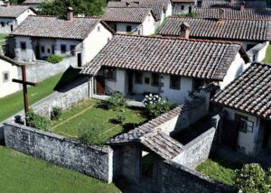 Hermitage Sacro Eremo di Camaldoli has a cluster of hermit cells with the church for common prayer. Photo by Camaldoli Monastic Community